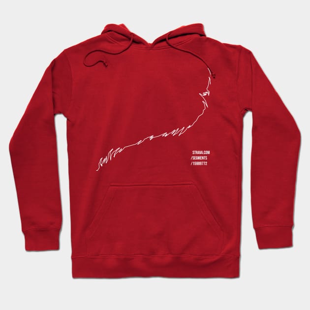 Strava Segment – Passo Del Stelvio Italy Hoodie by Clay Clayson